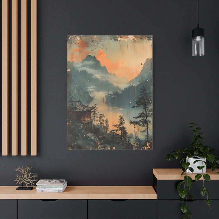 Chinese Landscape Art — Tranquil Mountain Lake Landscape - The Art Hub