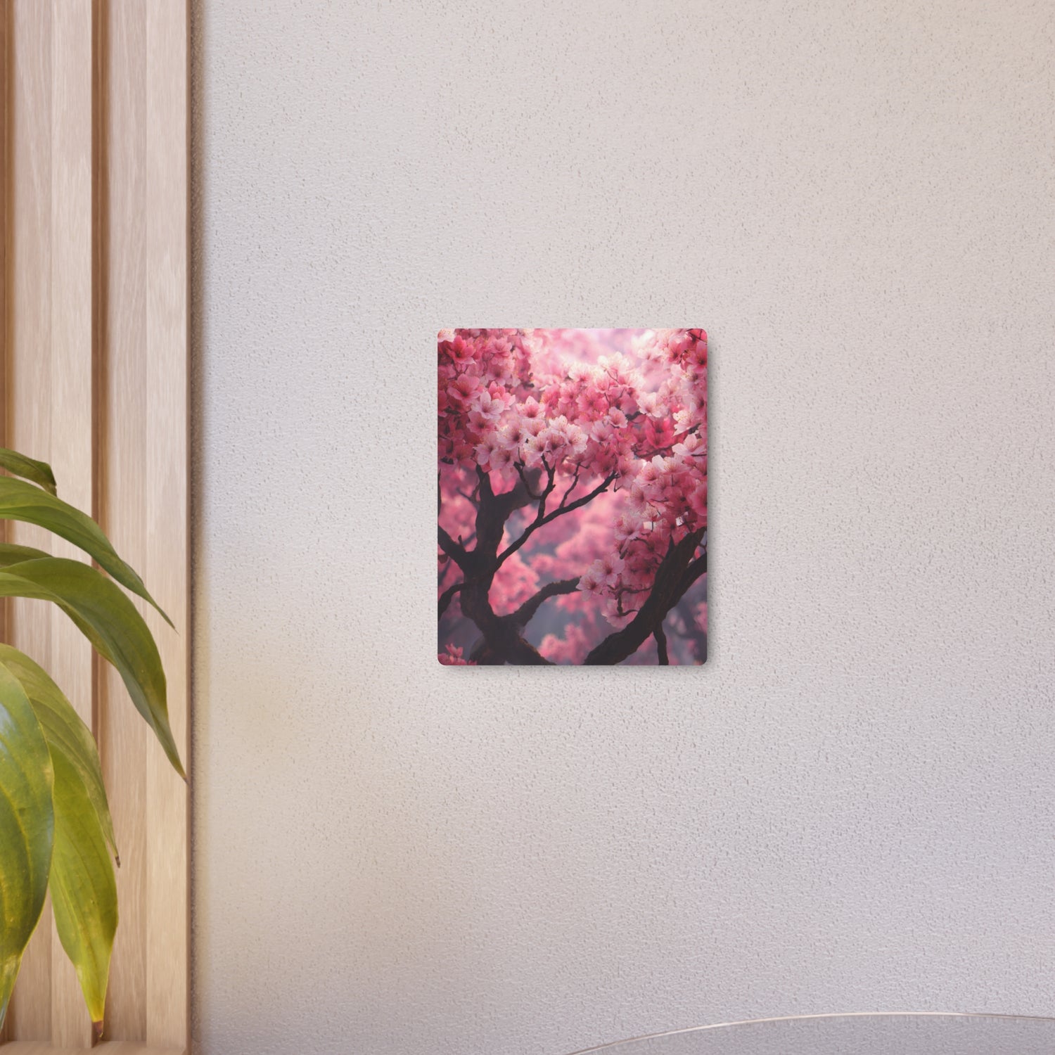 Cherry Blossom Metal Art Sign — Pink Floral Wall Decor - The Art Hub