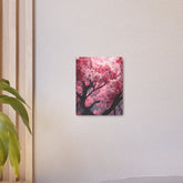 Cherry Blossom Metal Art Sign — Pink Floral Wall Decor - The Art Hub