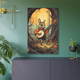Metal Art — Whimsical Rabbit Banjo Wall Art - The Art Hub