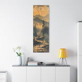 Mountain Mist Landscape Canvas Art— Rustic Pine Forest Wall Art - The Art Hub