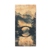 Chinese Landscape Painting Art — Misty Forest Landscape Matte Stretched Print - The Art Hub