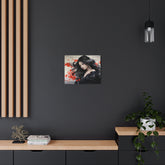 Metal Art Elegant Geisha Portrait Wall Art with Red Poppies | Asian-Inspired Decorative Metal Art - The Art Hub