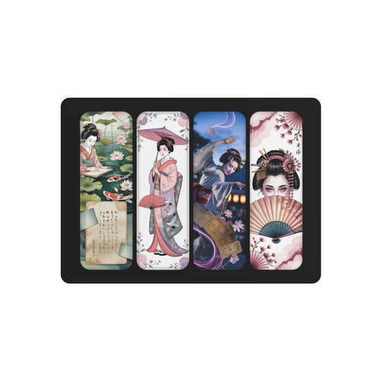 Geisha Panels Metal Art Japanese Vintage Kimono Wall Decor - The Art Hub