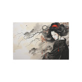 Metal Art Elegant Geisha Wall Plaque (Asian Ink-Style Décor) - The Art Hub