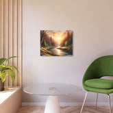 Metal Art Tranquil Sunset River Landscape Wall Decor - The Art Hub