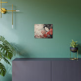 Oriental Geisha Metal Art Floral Japanese Wall Decor - The Art Hub