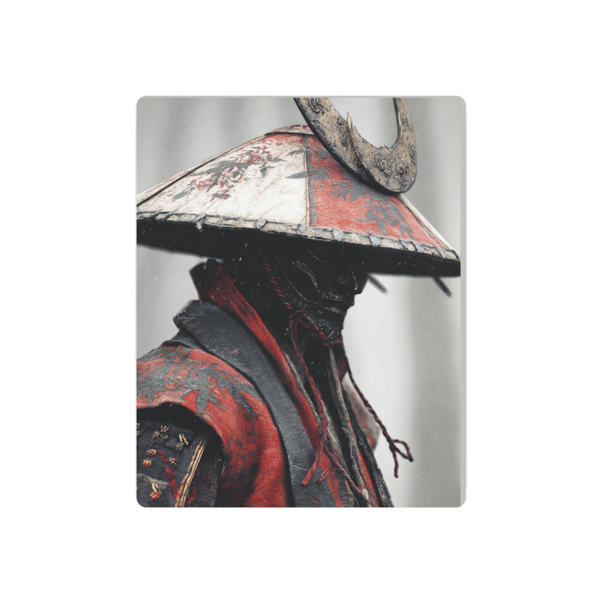 Samurai Metal Art Sign – Vintage Warrior Wall Decor