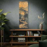 Mountain Mist Landscape Canvas Art— Rustic Pine Forest Wall Art - The Art Hub