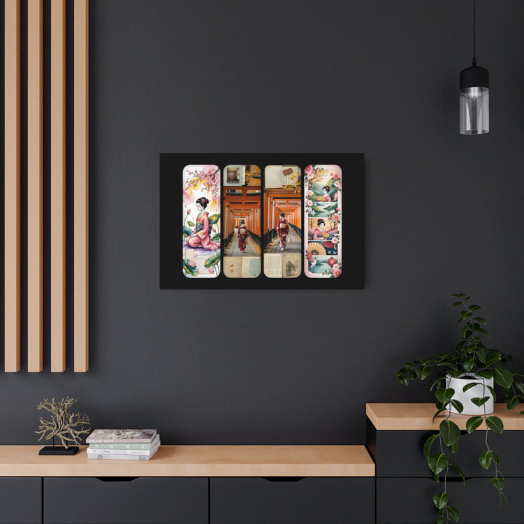 Asian Vintage Collage Metal Art - The Art Hub