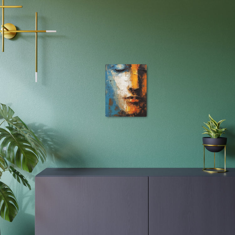 Abstract Face Metal Art Modern Textured Wall Decor - The Art Hub