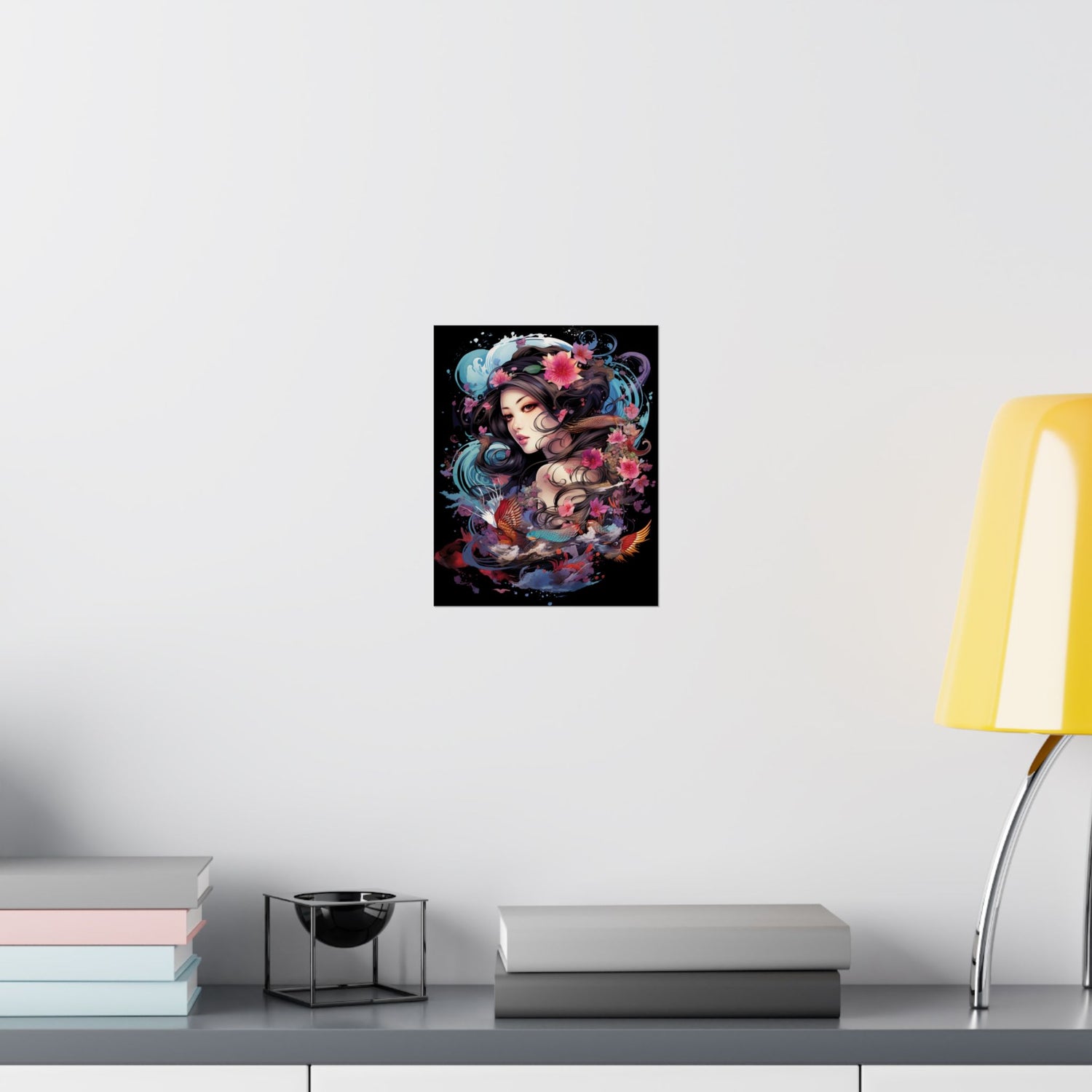 Matte Vertical Poster — Ethereal Floral Woman Art Print - The Art Hub