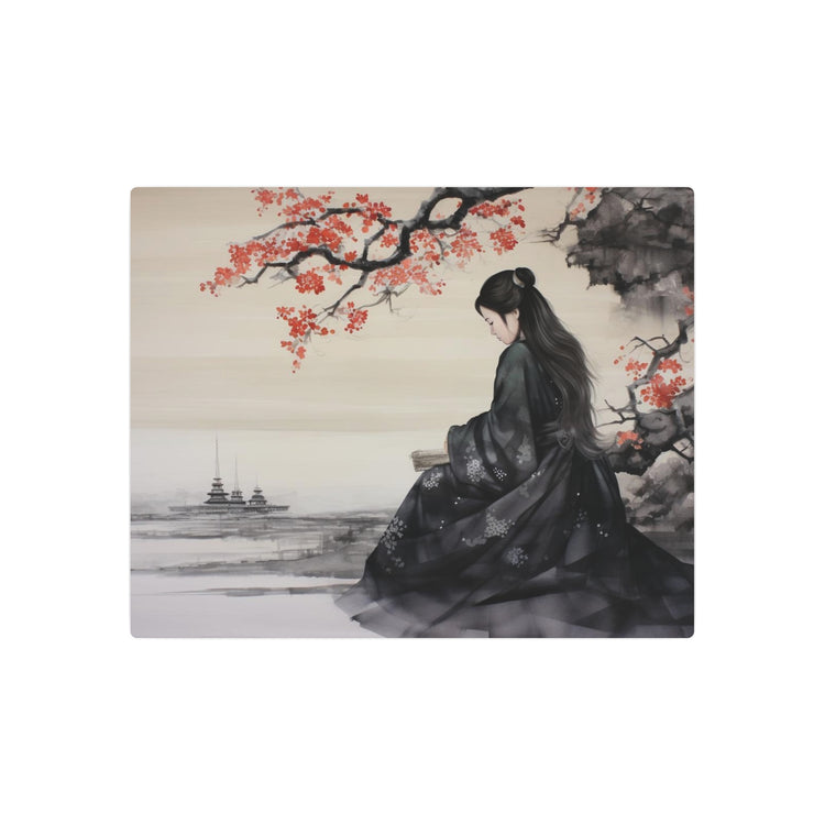 Metal Art Japanese Geisha Landscape Wall Art - The Art Hub