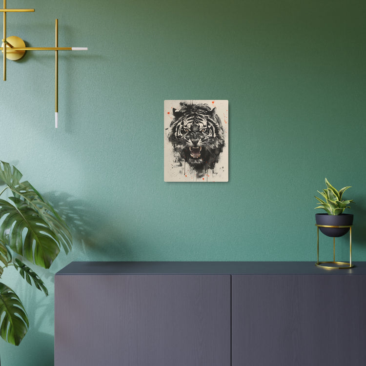 Roaring Tiger Metal Art Sign Fierce Wall Decor for Home, Office & Garage - The Art Hub