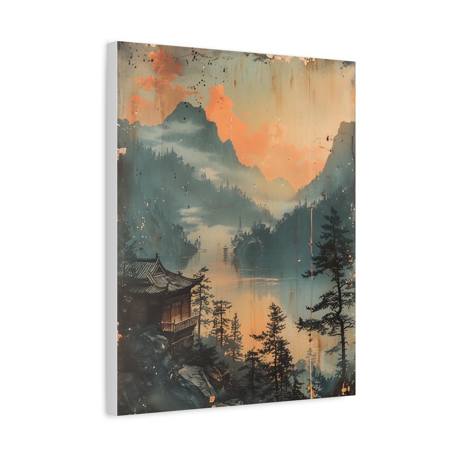 Chinese Landscape Art — Tranquil Mountain Lake Landscape - The Art Hub