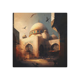 Islamic Mosque Metal Art Desert Sunrise Architectural Wall Decor - The Art Hub