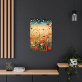 Wildflower Field Metal Art — Dreamy Poppy Meadow Wall Decor - The Art Hub