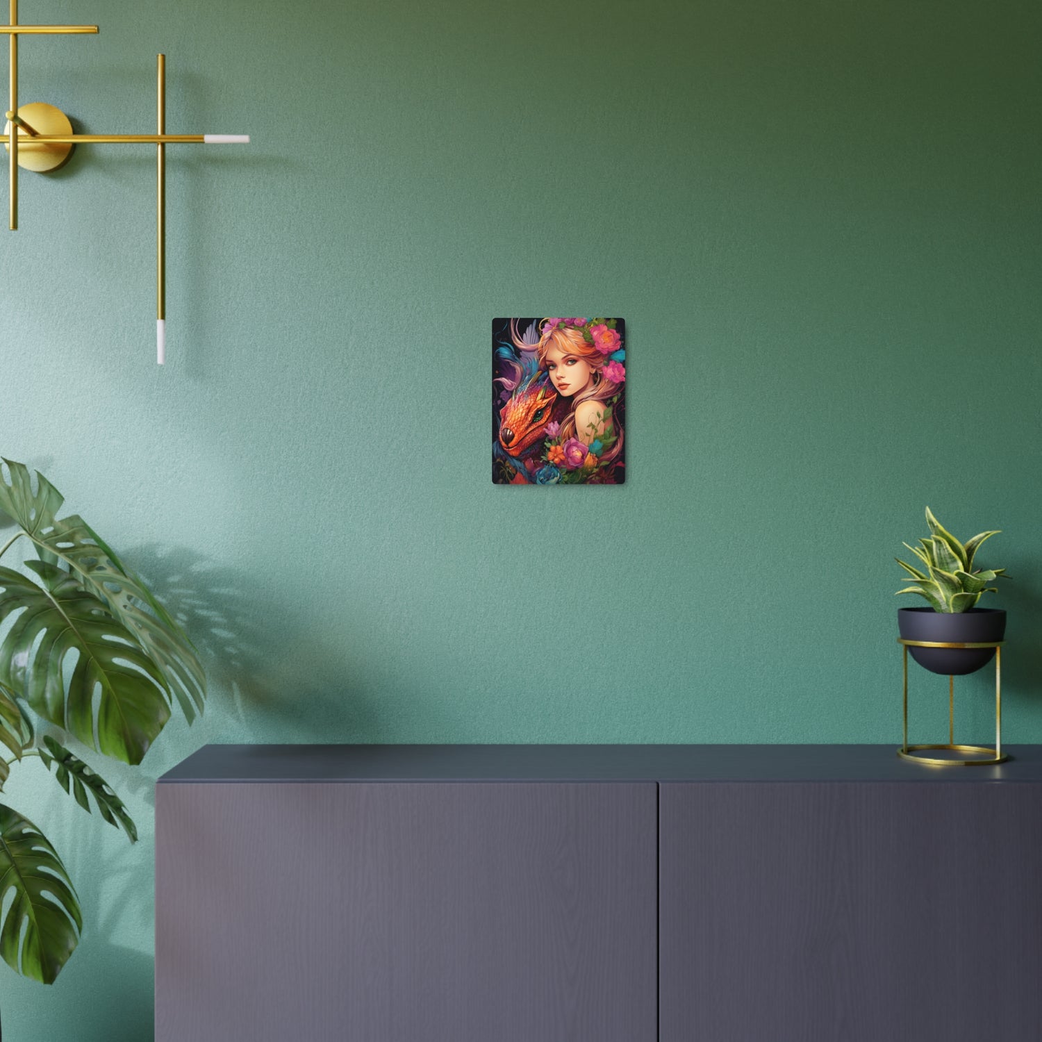 Fantasy Metal Art – Decorative Wall Plaque - The Art Hub