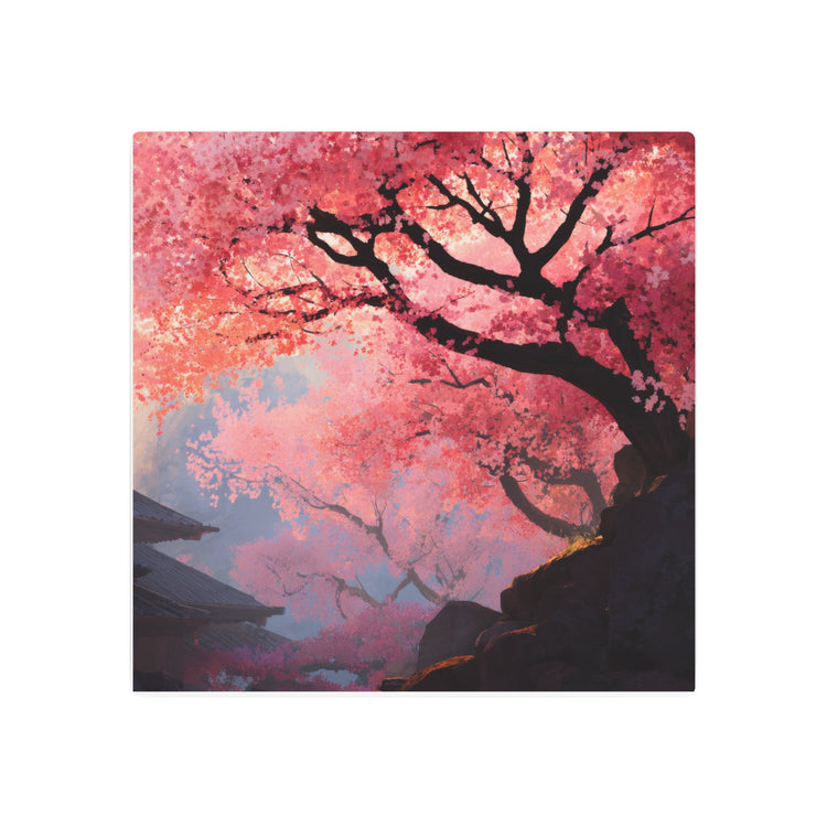Cherry Blossom Metal Art Sign – Japanese Sakura Wall Decor - The Art Hub