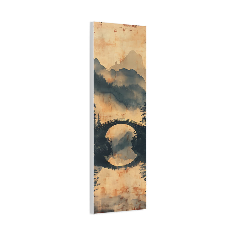 Chinese Landscape Painting Art — Misty Forest Landscape Matte Stretched Print - The Art Hub