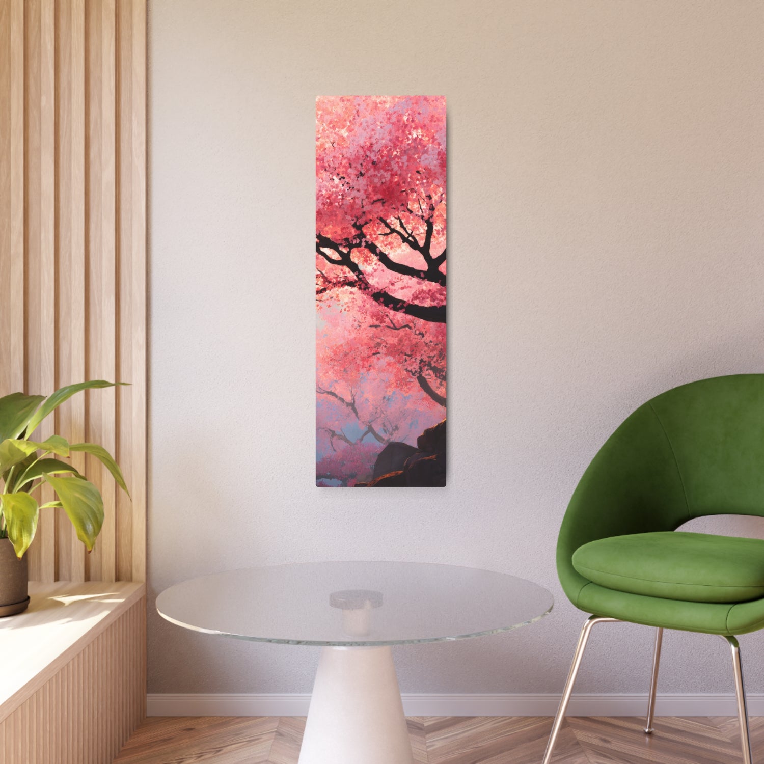 Cherry Blossom Metal Art Sign – Japanese Sakura Wall Decor - The Art Hub