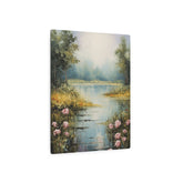 Metal Art - Tranquil Lakeside Meadow Landscape Wall Decor - The Art Hub