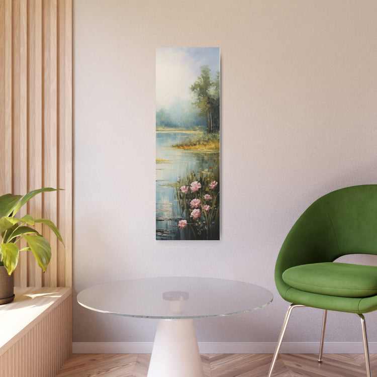 Metal Art - Tranquil Lakeside Meadow Landscape Wall Decor - The Art Hub