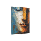 Abstract Face Metal Art Modern Textured Wall Decor - The Art Hub