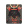 Samurai Armor Metal Art Sign — Red Warrior Wall Decor