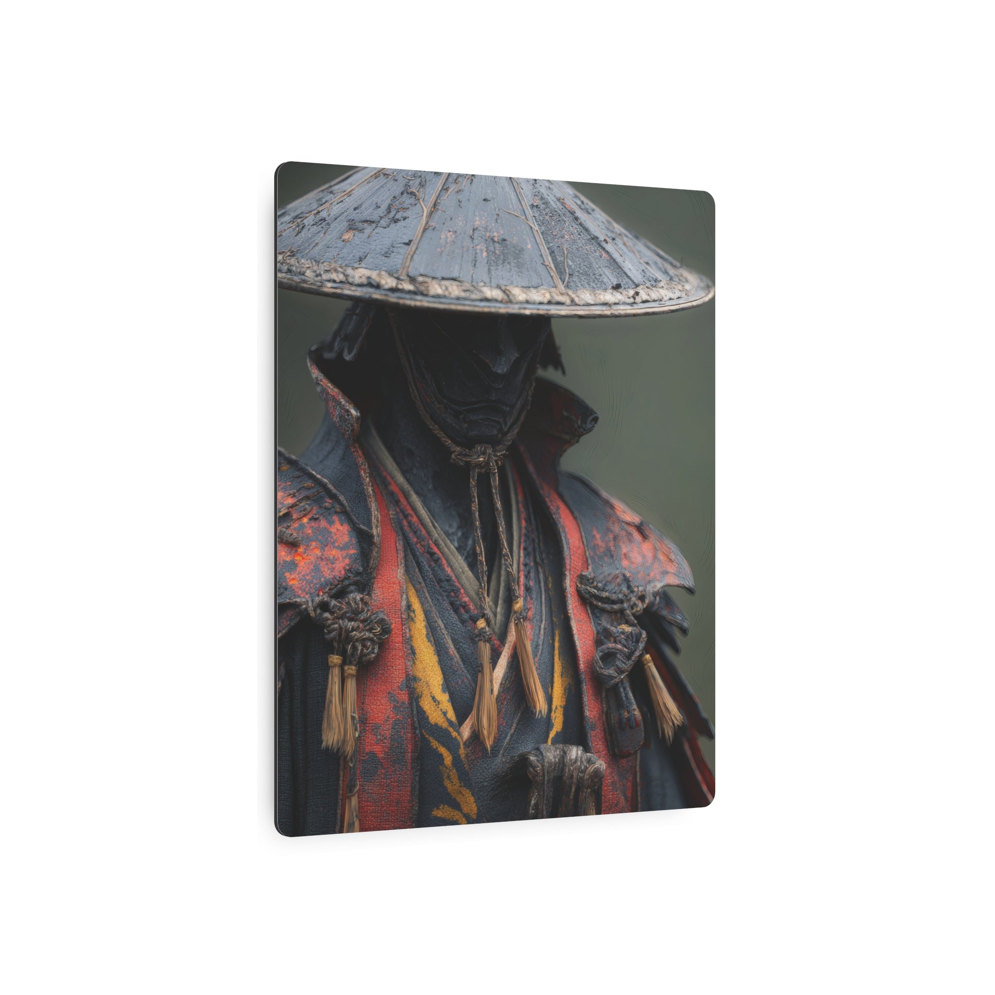 Metal Art Sign — Samurai Warrior Rustic Metal Wall Plaque
