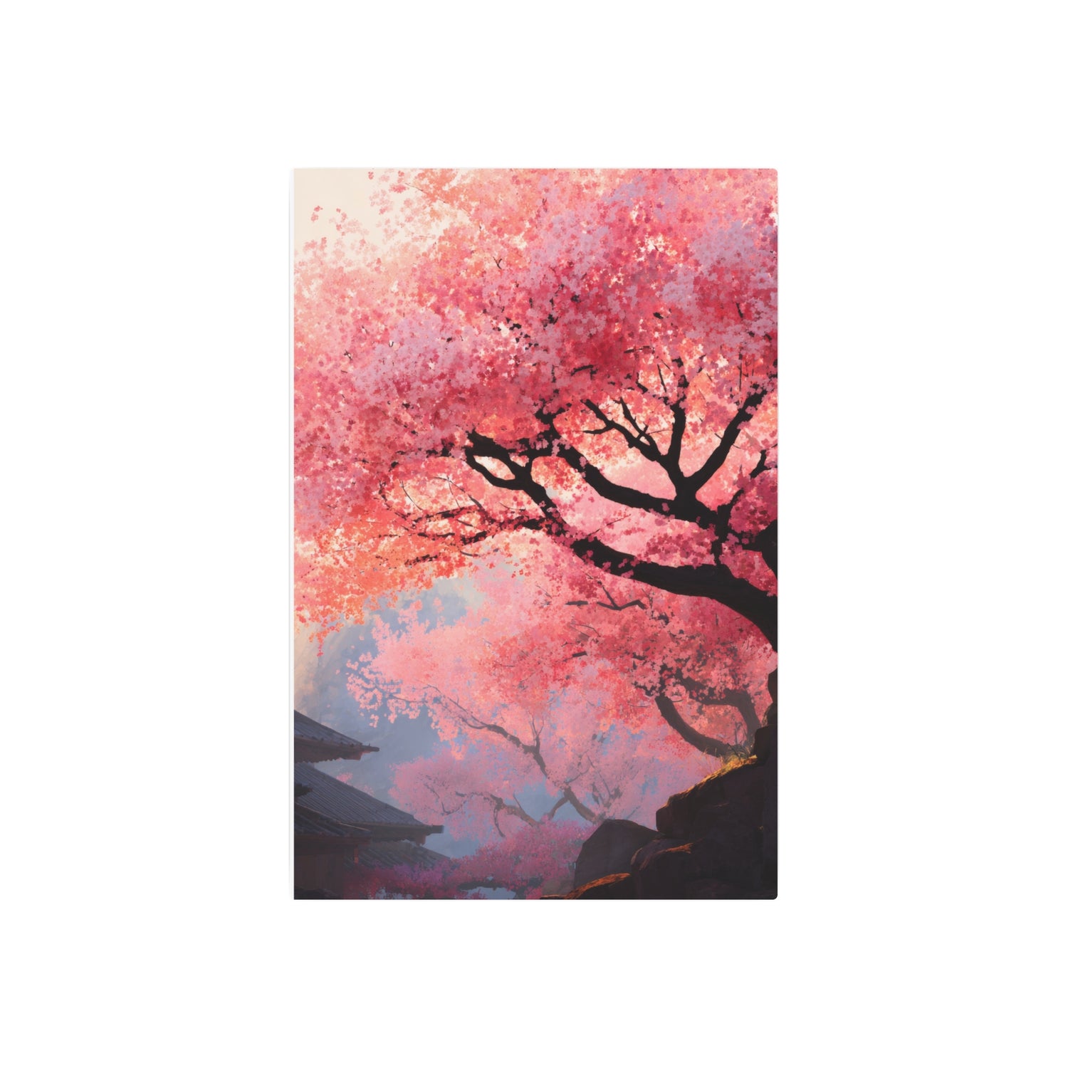 Cherry Blossom Metal Art Sign – Japanese Sakura Wall Decor - The Art Hub