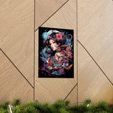 Matte Vertical Poster — Ethereal Floral Woman Art Print - The Art Hub