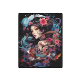 Japanese Floral Portrait Metal Art – Decorative Wall Plaque - The Art Hub
