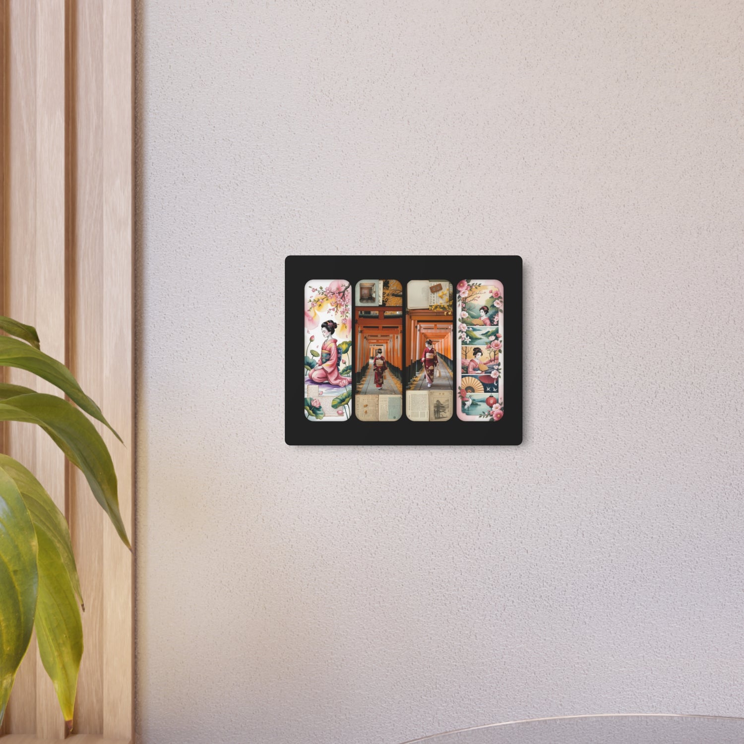 Asian Vintage Collage Metal Art - The Art Hub