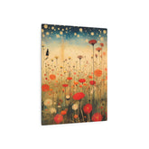 Wildflower Field Metal Art — Dreamy Poppy Meadow Wall Decor - The Art Hub