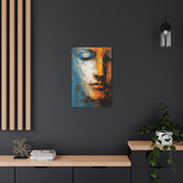 Abstract Face Metal Art Modern Textured Wall Decor - The Art Hub