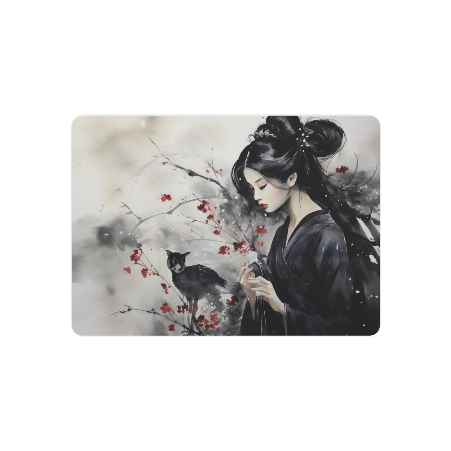Metal Art Elegant Geisha & Cat Wall Decor - The Art Hub