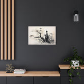 Metal Art Zen Geisha Ink Landscape Wall Plaque - The Art Hub