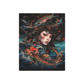 Dragon Maiden Metal Art — Asian Fantasy Portrait Wall Decor - The Art Hub
