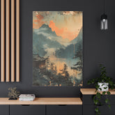 Chinese Landscape Art — Tranquil Mountain Lake Landscape - The Art Hub
