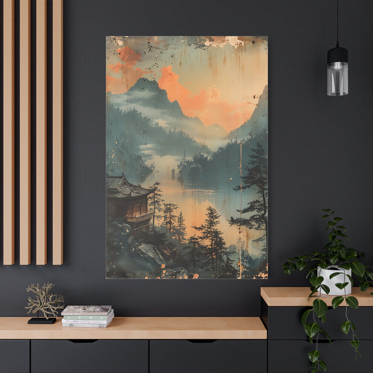 Chinese Landscape Art — Tranquil Mountain Lake Landscape - The Art Hub