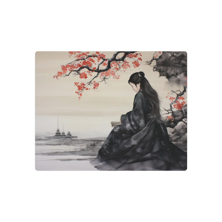 Metal Art Japanese Geisha Landscape Wall Art - The Art Hub
