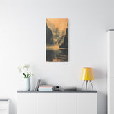 Chinese Landscape Art - Moody Mountain Lake Landscape Art - The Art Hub