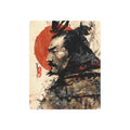Samurai Metal Art Sign — Japanese Warrior Wall Decor