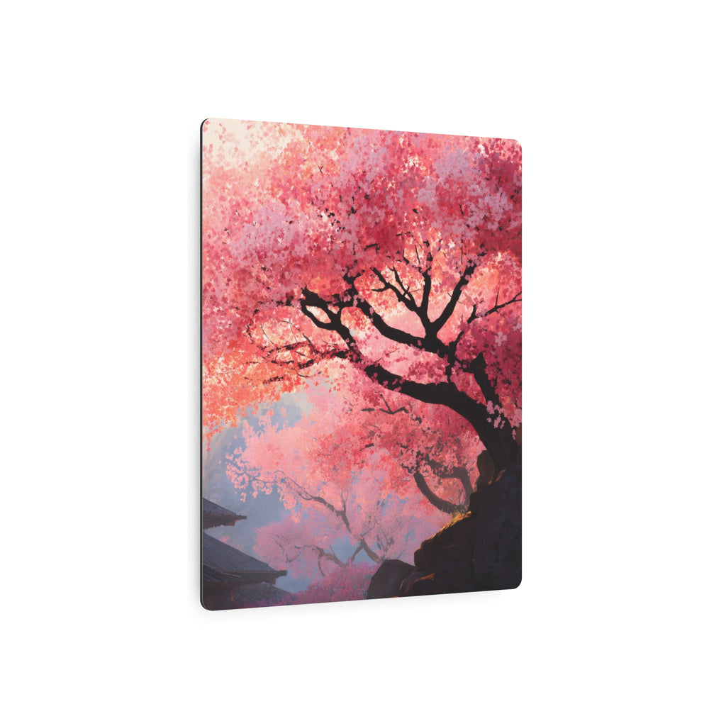 Cherry Blossom Metal Art Sign – Japanese Sakura Wall Decor