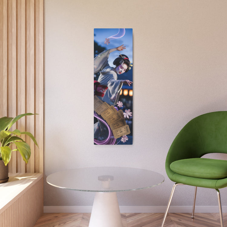 Geisha Nightscape Wall Decor (Cherry Blossoms & Tickets) - The Art Hub