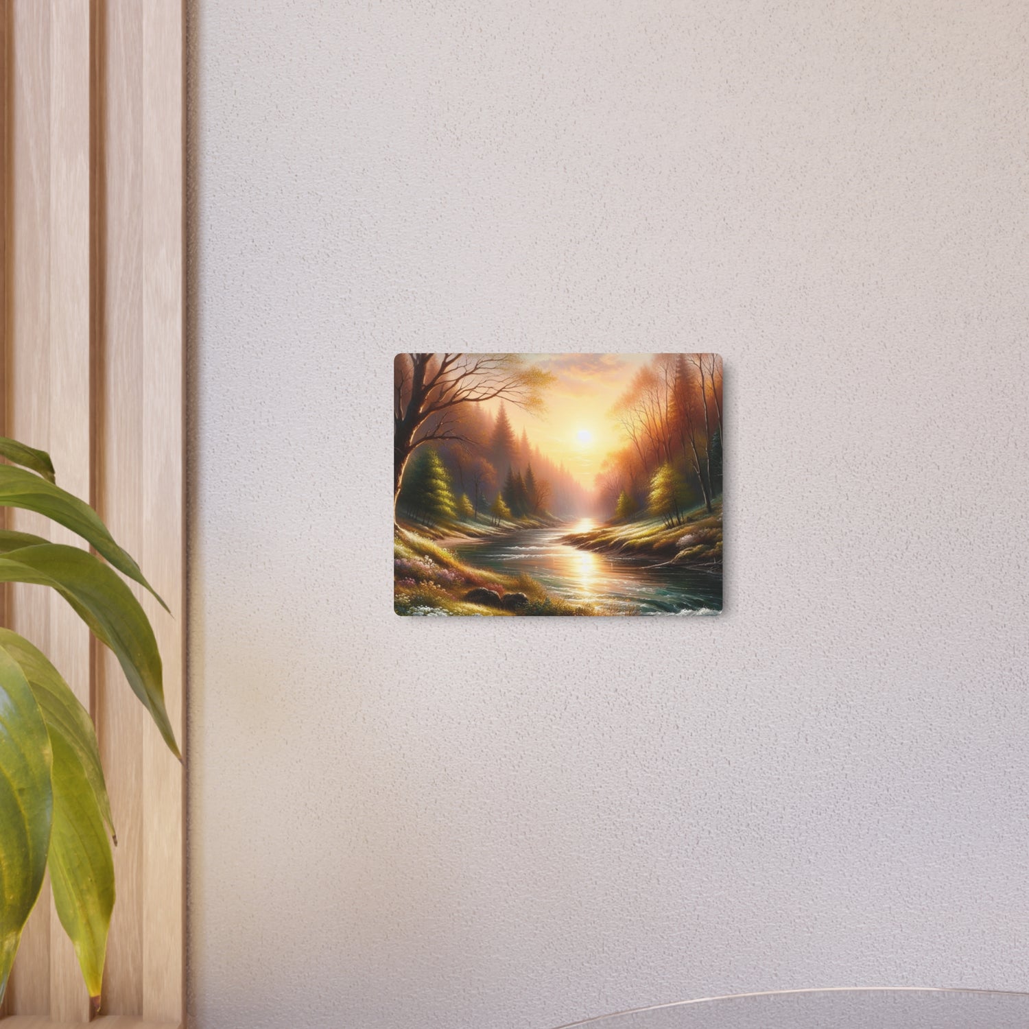 Metal Art Tranquil Sunset River Landscape Wall Decor - The Art Hub