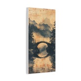 Chinese Landscape Painting Art — Misty Forest Landscape Matte Stretched Print - The Art Hub