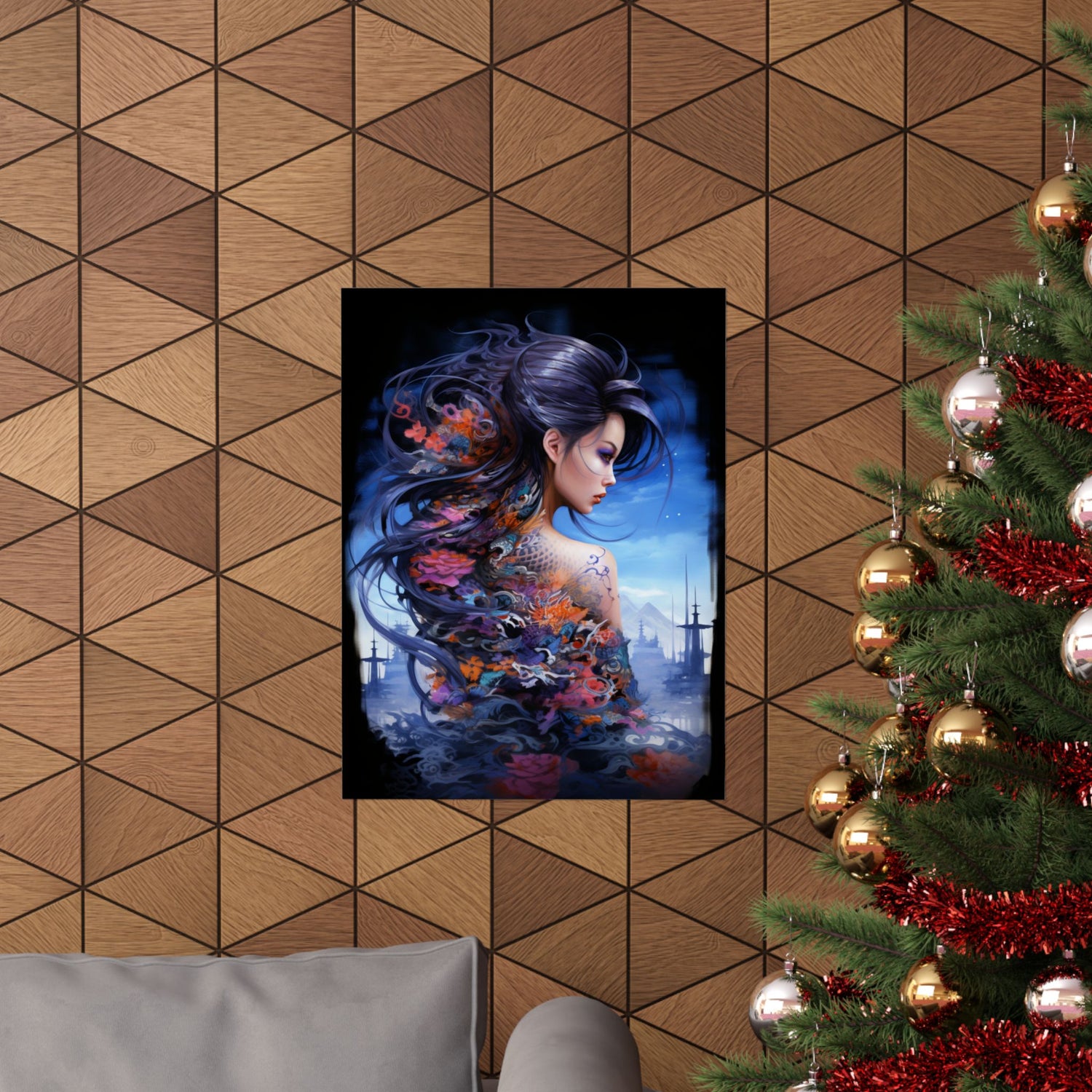 Fantasy Vertical Poster — Minimal Modern Wall Art - The Art Hub