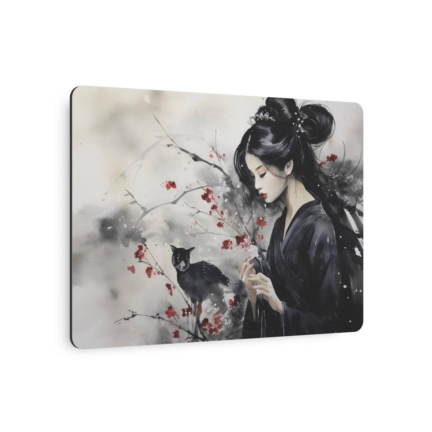 Metal Art Elegant Geisha & Cat Wall Decor - The Art Hub